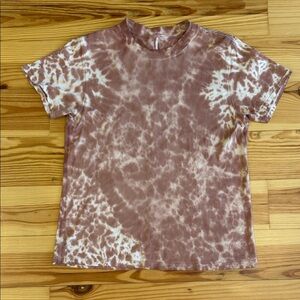 lululemon athletica Brown Tie-Dye Short Sleeve Tee